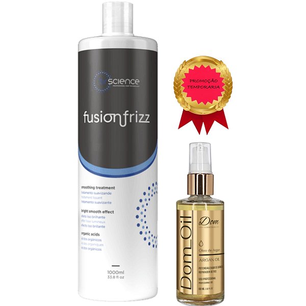 Escova Progressiva Brscience Fusion Frizz 1 Litro