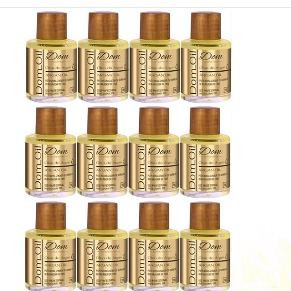 Óleo Argan Reparador de Pontas Dom Cosméticos 12x7ml