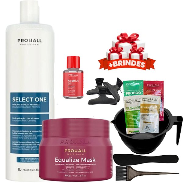 Prohall Select One Progressiva Sem Formol Mascara Equalize