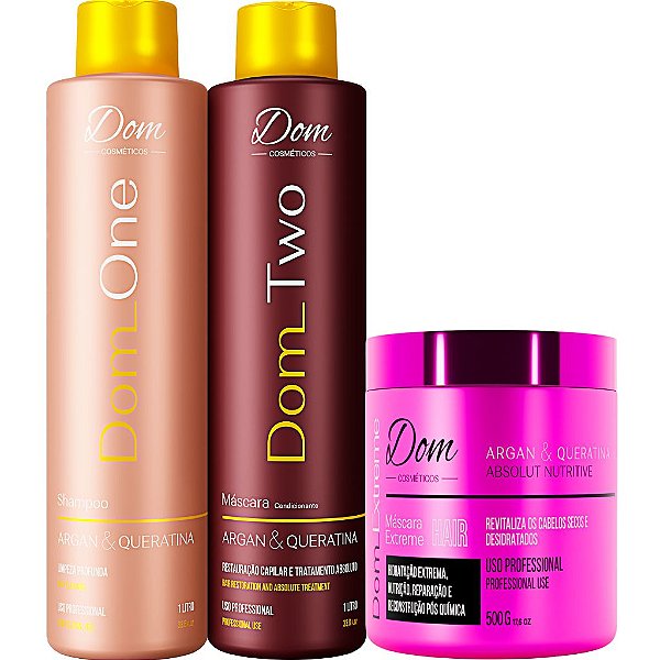 Kit Progressiva Dom Two Mascara Dom Extreme 500g