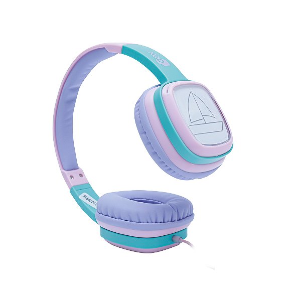 Fone De Ouvido Infantil OEX KIDS Cartoon HP302 85dB - Rosa e Lilás