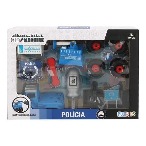 City Machine Polícia 2 Modelos Sortidos