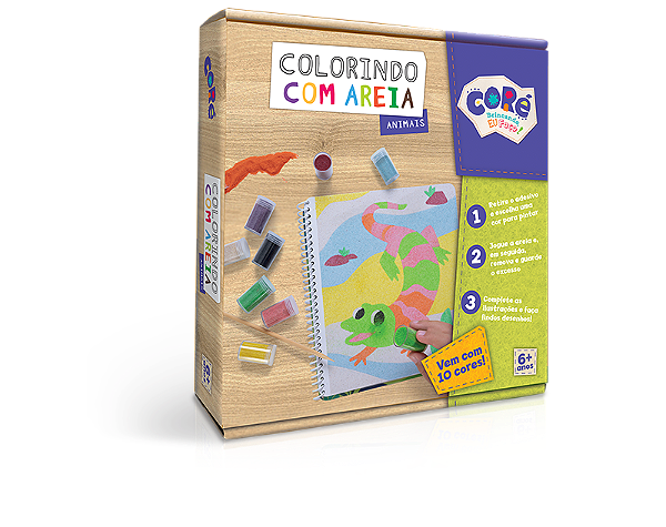 Colorindo com Areia Animais