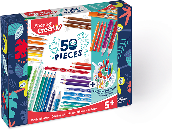 Kit de Coloração Creativ 50 Peças