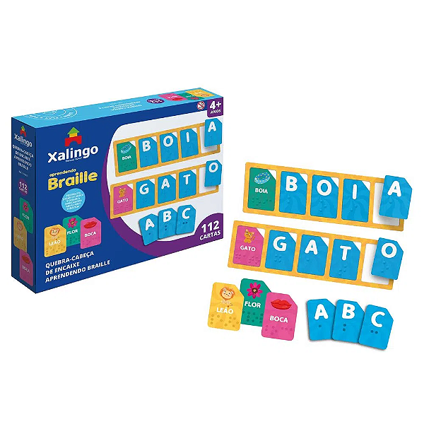 Quebra-Cabeça de Encaixe Aprendendo Braille