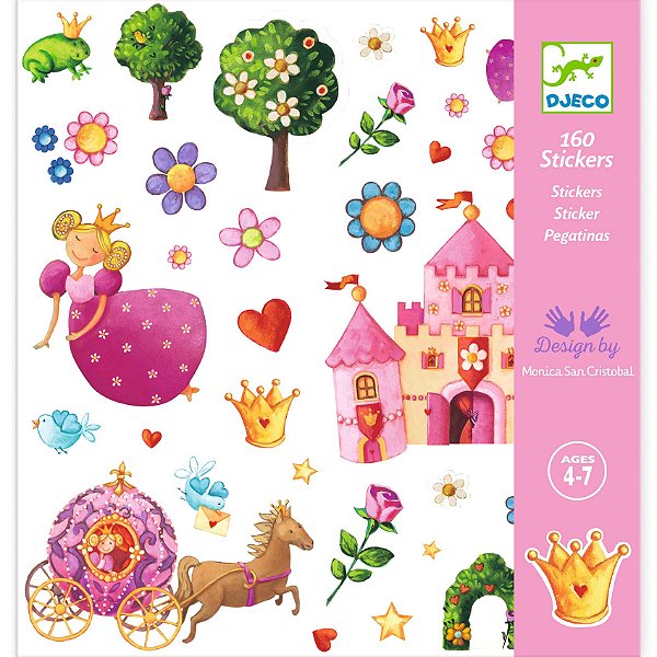 160 Adesivos - Princesa Marguerite