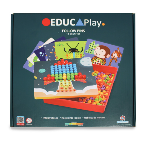 Follow Pins - Brinquedo Educativo de Pinos
