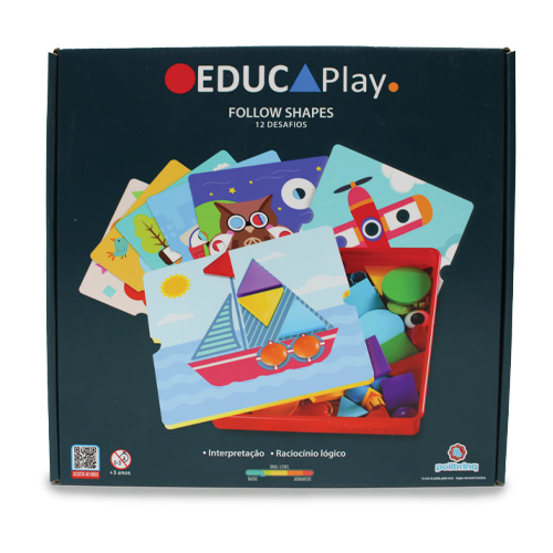 Follow Shapes - Brinquedo Educativo de Montar e Desmontar