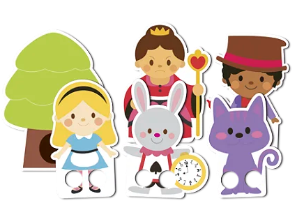 Dedoches Alice no País das Maravilhas