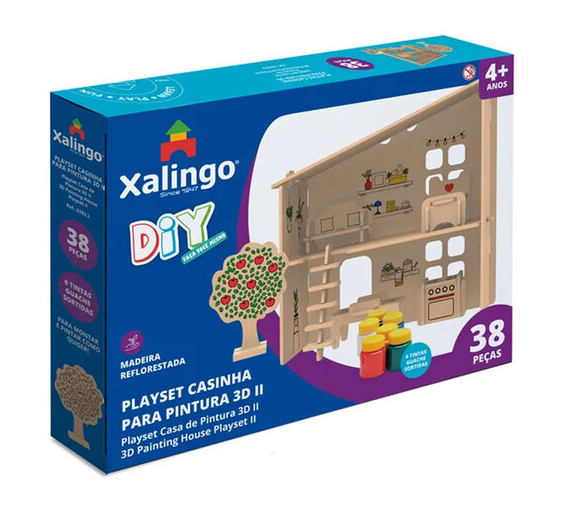 PLAYSET CASINHA PARA PINTURA 3D II
