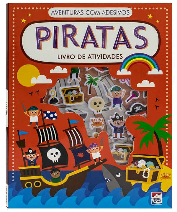 Aventuras com Adesivos - Livro de Atividades: Piratas