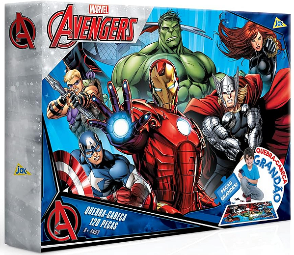 Quebra-Cabeça Grandão 120 Peças - Os Vingadores