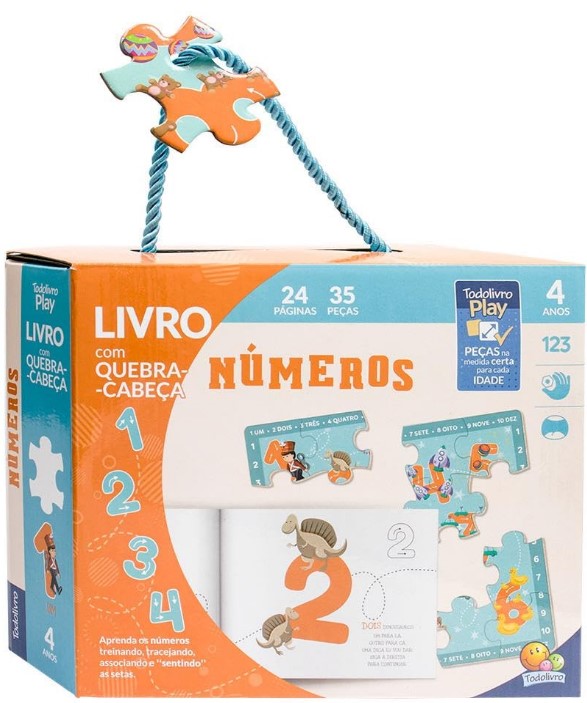Todolivro Play Quebra-cabeça 4A Números