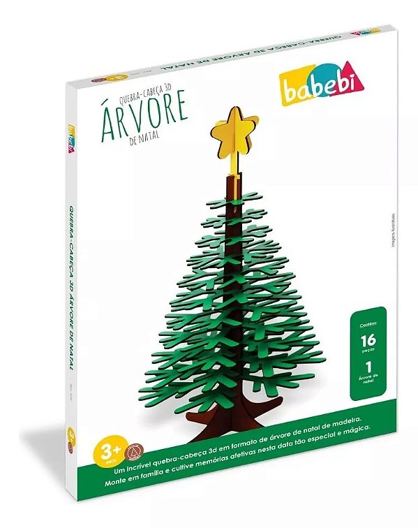 Quebra-Cabeça 3D Árvore de Natal