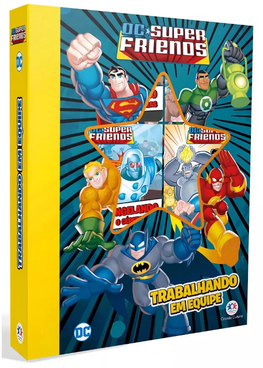 Box 6 mini livros-  DC Super Friends - Trabalhando em Equipe