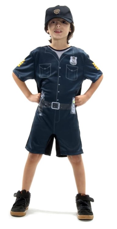Fantasia Policial Curto - M