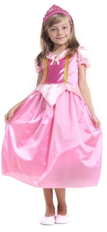 Fantasia Princesa Rosa Standard Infantil - P