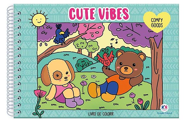 Cute Vibes - Livro de Colorir Comfy&Cozy