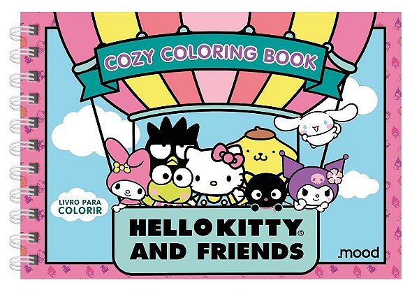 Hello Kitty And Friends - Livro de Colorir Comfy&Cozy