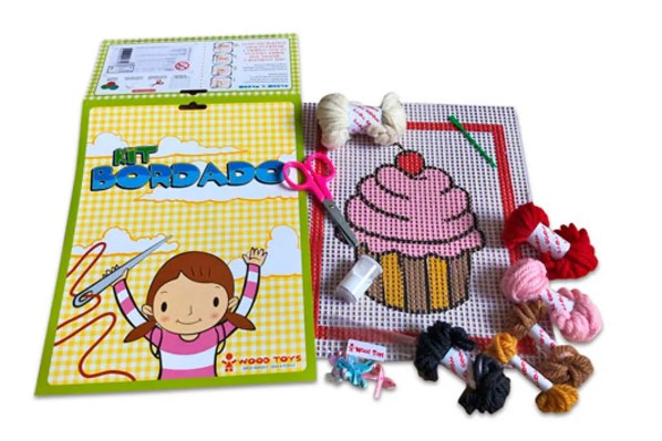 Bordado Cupcake - Kit Colagem