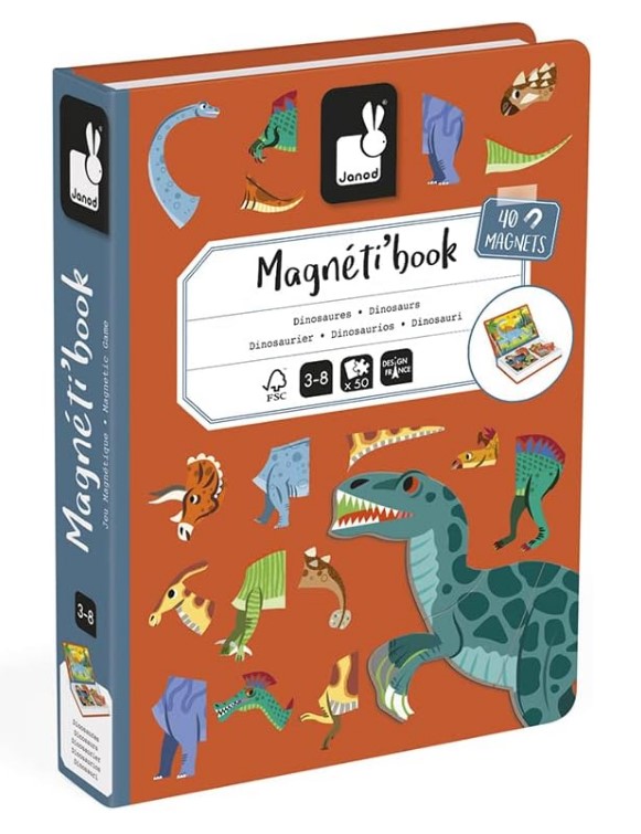 Livro Magnético Misture e Combine Dinossauros