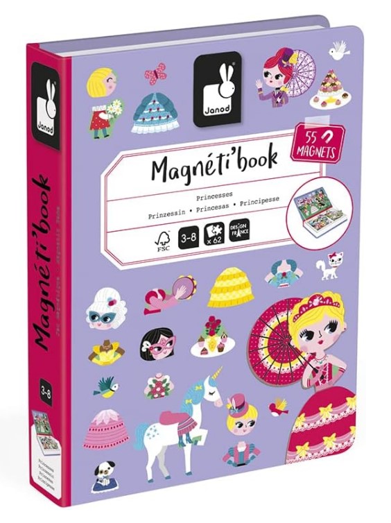 Livro Magnético Princesas 62 Peças