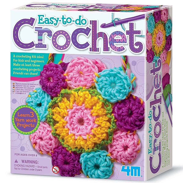Meu Primeiro Crochê 4M – Kit Infantil de Artesanato Educativo