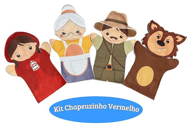 Kit Fantoches Chapeuzinho Vermelho