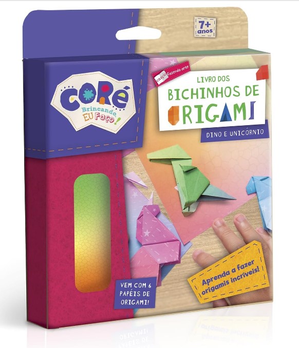 Livro dos Bichinhos de Origami - Dinossauro e Unicórnio