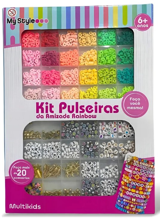 Kit Pulseiras da Amizade G Rainbow
