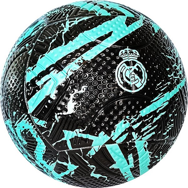 Bola de Futebol PVC/PU Número 5 Preta/Verde Real Madrid