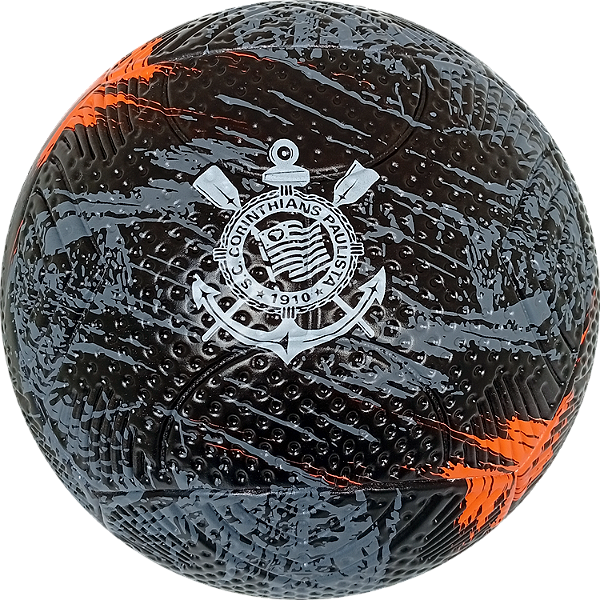 Bola de Futebol PVC/PU Número 5 Preta/Dourada Corinthians