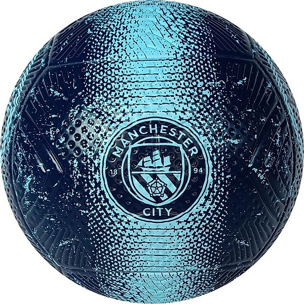 Bola de Futebol PVC/PU Número 5 Preta/Azul Manchester City