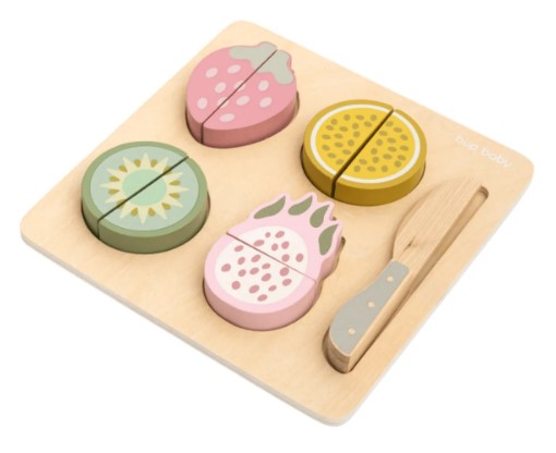 Brinquedo de Madeira Kit de Frutas com Corte