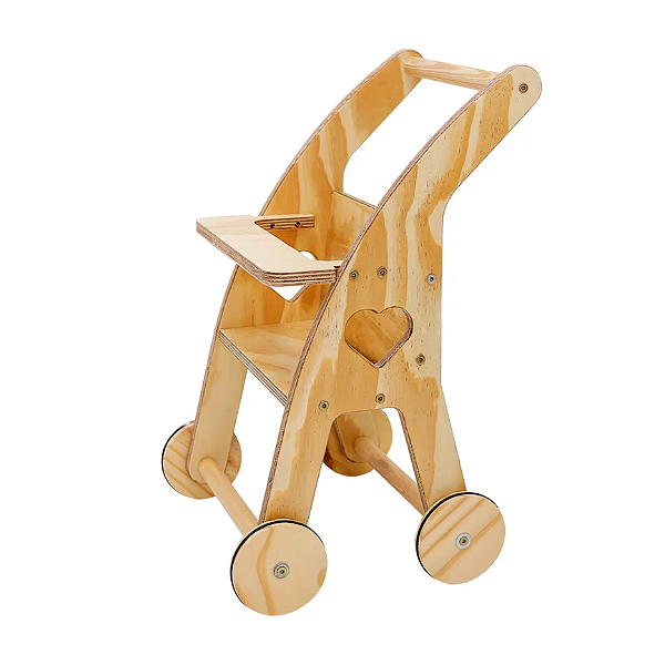 Carrinho de Boneca - Natural