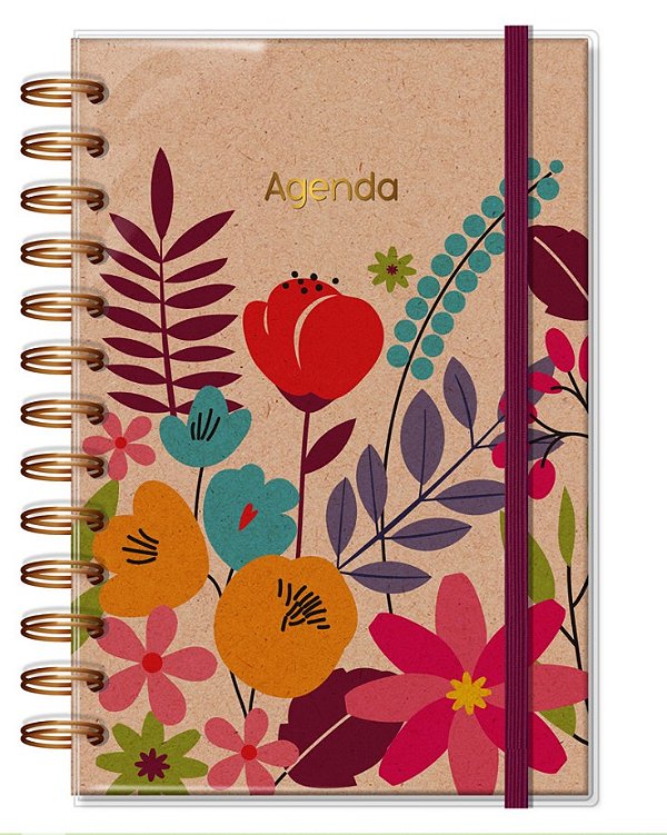 Agenda M Floral Kraft