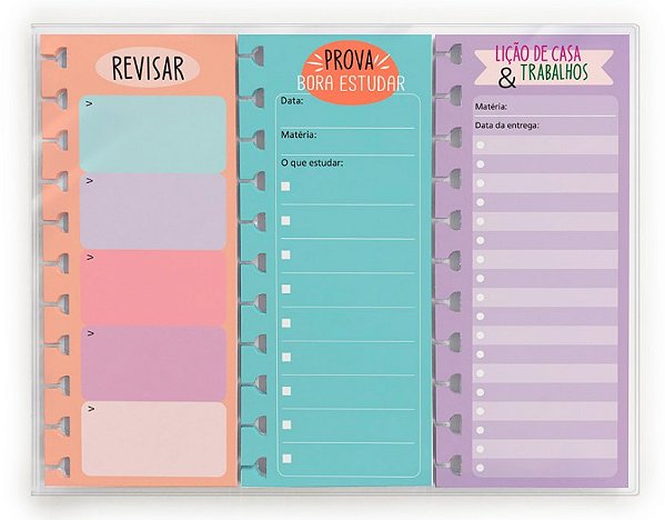 Bloquinho folhas removiveis Estudos