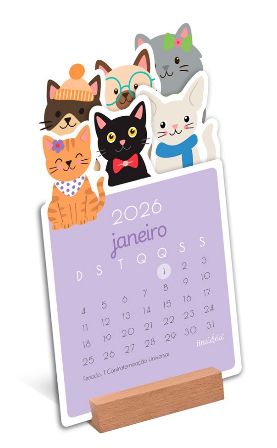 Calendario 2026 Gatinho