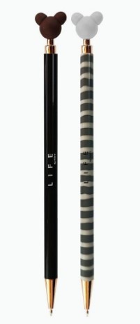 Conjunto de Caneta Ursinho Cute - FF8000