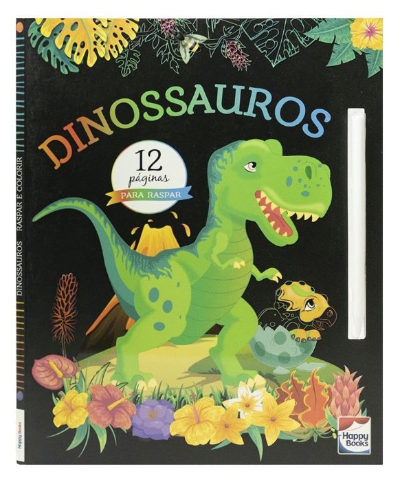 Raspar e Colorir: Dinossauros