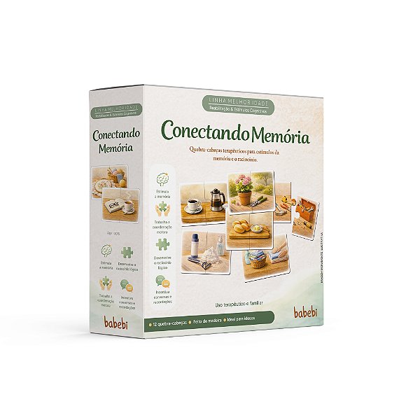 Quebra-cabeça Conectando Memórias 12 Peças - Linha Melhor Idade