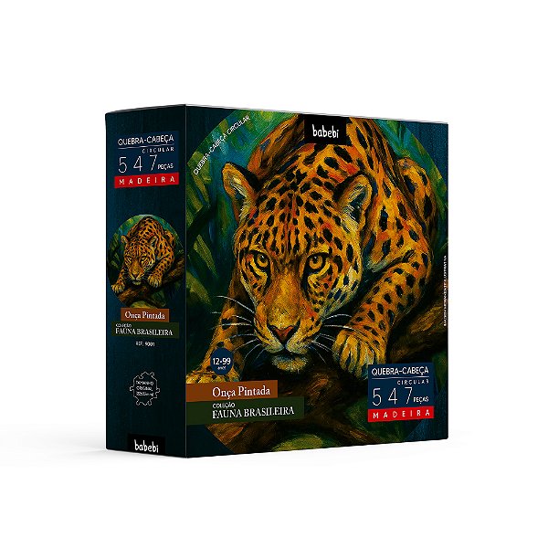 Quebra-cabeça Onça Pintada - 547 Peças