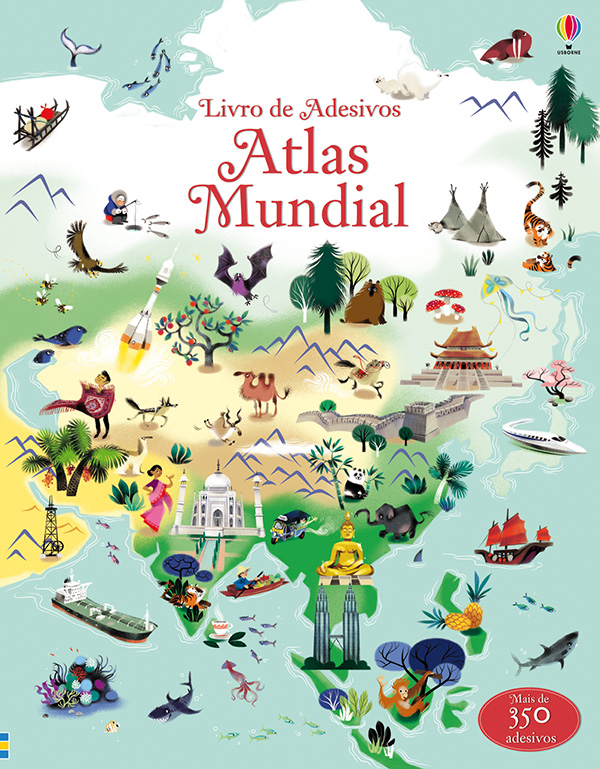 Atlas Mundial - Livro de Adesivos