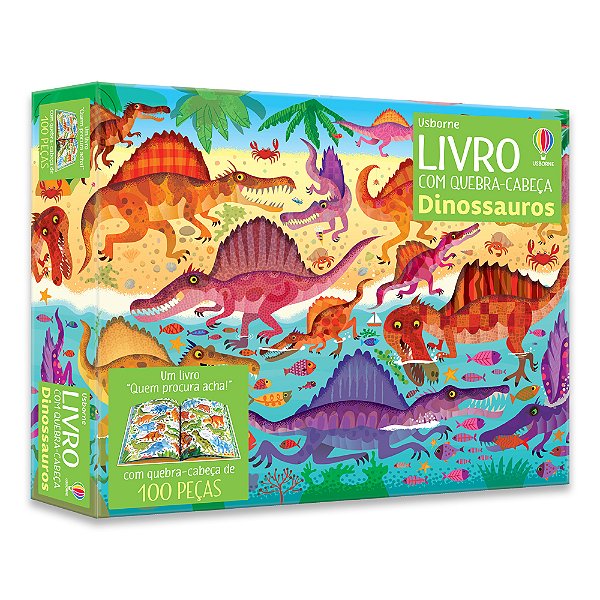 Dinossauros - Livro com Quebra-Cabeça