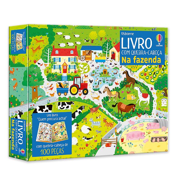 Na Fazenda - Livro com Quebra-Cabeça