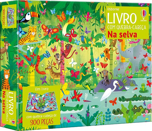 Na Selva - Livro com Quebra-Cabeça