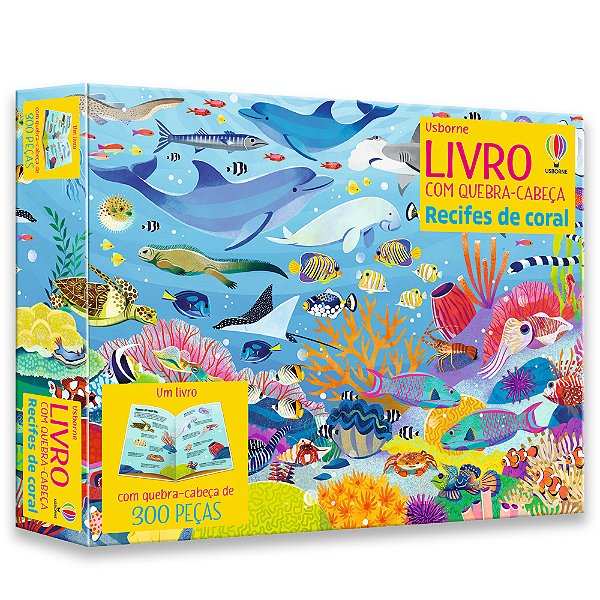 Recife de Coral - Livro com Quebra-Cabeça