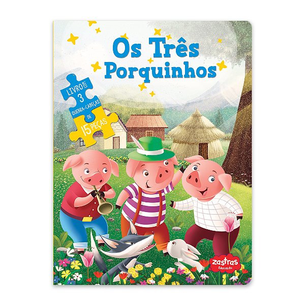 Os Três Porquinhos - Livro com Quebra-Cabeça