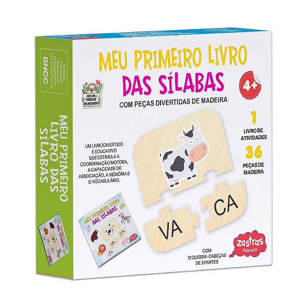 Meu Primeiro Livro das Sílabas com Peças de Madeira
