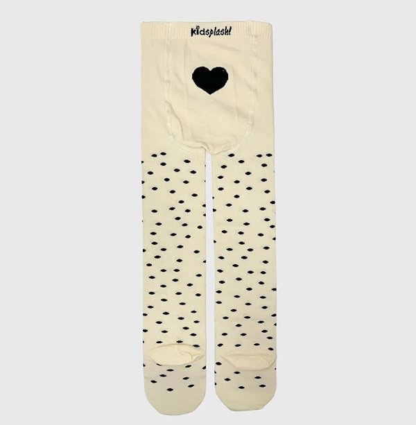 Meia-calca KidSplash! Dots Creme
